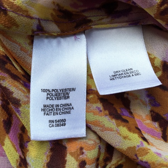 COPY - Jones New York Large Sheer Blouse Sleeveless - Picture 6 of 8